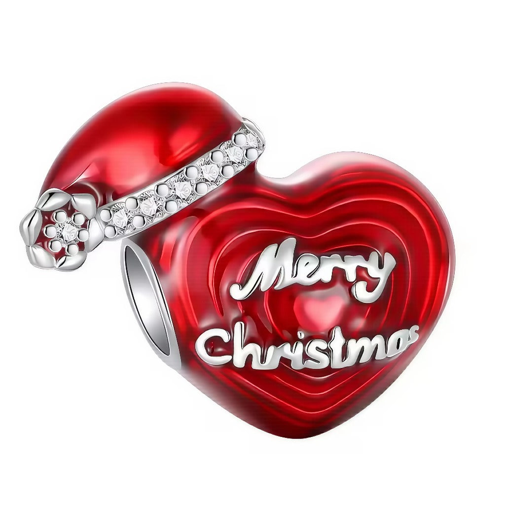 Ajoutez une touche de tendresse à votre collection avec ce Charm Cœur de Noël Rouge Métallique. Parfait pour célébrer l'amour et la chaleur des fêtes de fin d'année, ce charm allie l'élégance du métal avec la vivacité du rouge festif.