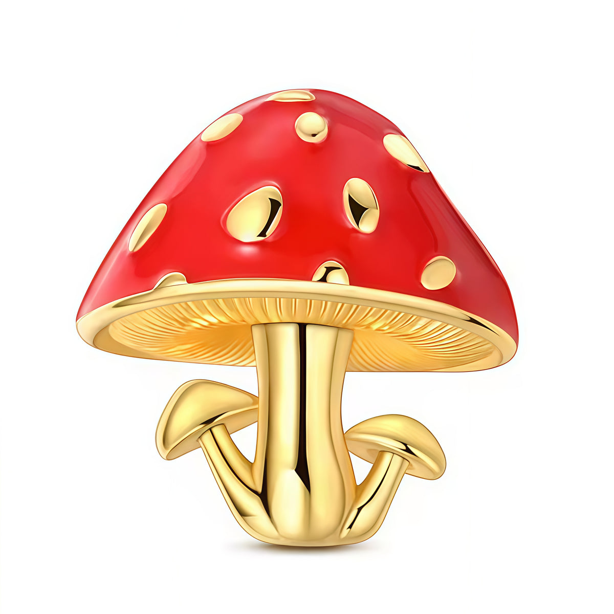 Charm original représentant un champignon rouge à pois dorés, finement travaillé en argent 925. Son design inspiré de la nature, avec son chapeau rouge éclatant et ses détails dorés, apporte une touche ludique, colorée et féerique à votre bracelet ou collier.

Caractéristiques :

- Matière : Argent 925.
- Design : Champignon rouge à pois dorés avec petits champignons sur les côtés.
- Style : Naturel, féerique, coloré et original.
- Symbolique : Nature, chance, magie, croissance et imagination.
- Compatibili