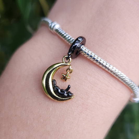 Ajoutez une touche de mystère et de sophistication à votre collection avec ce charm Chat Noir Or. Confectionné en argent sterling S925 avec finition dorée, ce charm allie élégance et qualité tout en capturant l’allure énigmatique du chat noir.

La finition dorée met en valeur les détails raffinés du design, ajoutant une touche de luxe et de charme à vos bracelets Pandora. Ce charm est parfait pour ceux qui apprécient les accessoires élégants et les motifs inspirants.