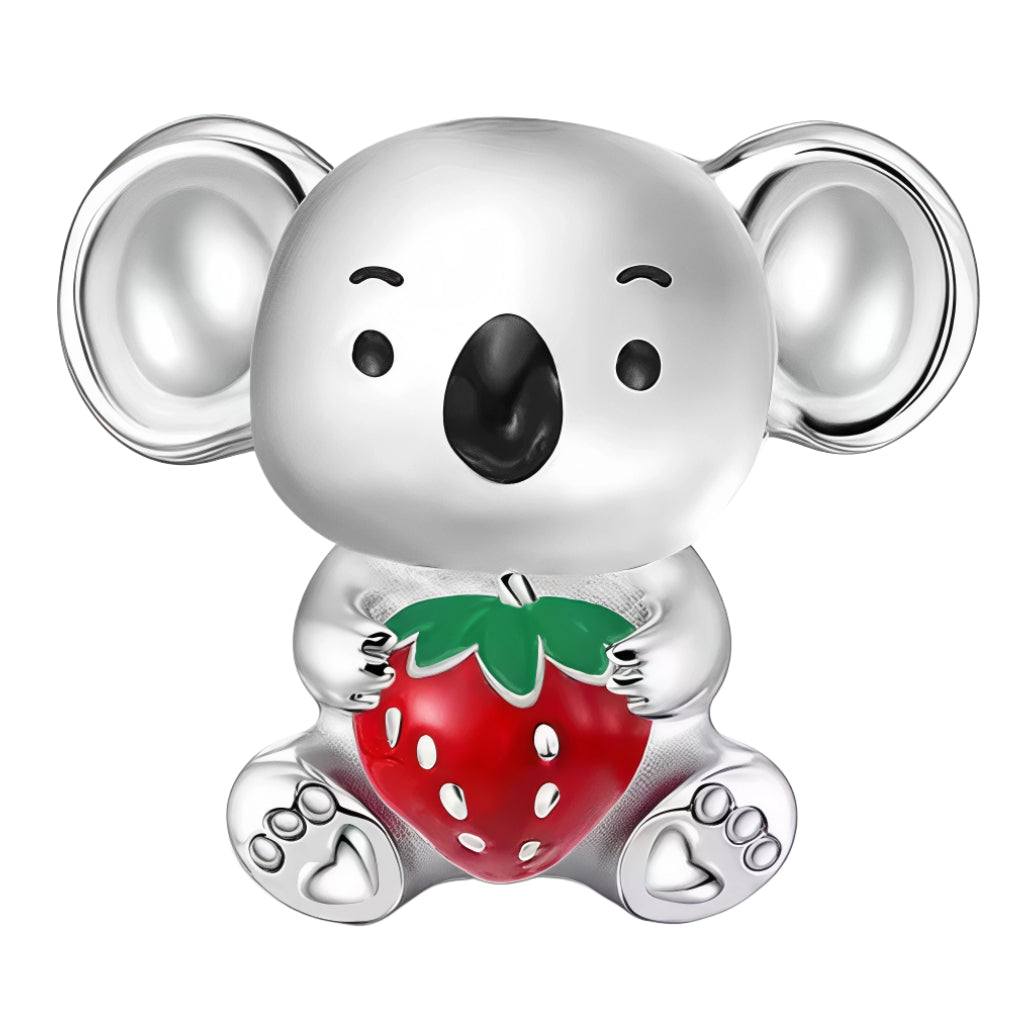 Charm en argent 925 représentant un koala adorable tenant une grosse fraise rouge émaillée. Un bijou tendre et ludique qui ajoute une touche de couleur et de douceur à bracelets et colliers.

Caractéristiques

– Métal : argent 925
– Design : koala assis tenant une fraise émaillée rouge et verte
– Type : charm
– Finition : poli miroir et émaux colorés, détails soignés (petites pattes et cœur sous le pied)