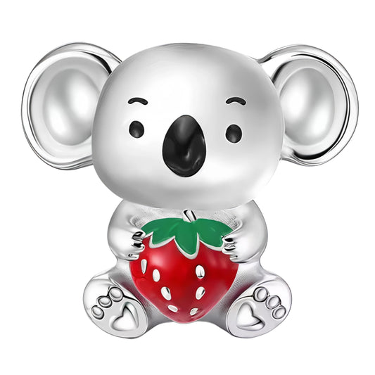 Charm en argent 925 représentant un koala adorable tenant une grosse fraise rouge émaillée. Un bijou tendre et ludique qui ajoute une touche de couleur et de douceur à bracelets et colliers.

Caractéristiques

– Métal : argent 925
– Design : koala assis tenant une fraise émaillée rouge et verte
– Type : charm
– Finition : poli miroir et émaux colorés, détails soignés (petites pattes et cœur sous le pied)