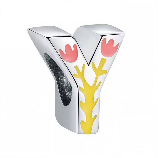 Apportez une touche d’originalité à votre bracelet avec ce charm en forme de lettre "Y", réalisé en argent 925 et décoré de taches de couleur dans un style artistique. Un bijou unique et raffiné, parfait pour exprimer votre créativité, votre personnalité ou offrir un cadeau haut en couleur à un être cher.