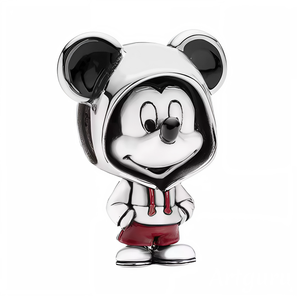 Apportez une touche d’originalité et de style à votre bracelet avec ce charm exceptionnel mettant en scène Mickey Mouse dans une version urbaine et contemporaine. Vêtu d’un sweat à capuche et de shorts rouges, Mickey revisite l’icône Disney avec une allure décontractée et tendance, pour accompagner chacun de vos looks et illuminer votre collection !

Les détails élégants, le sourire espiègle et la finition argentée confèrent à ce bijou une personnalité attachante, idéale pour tous les fans de Disney