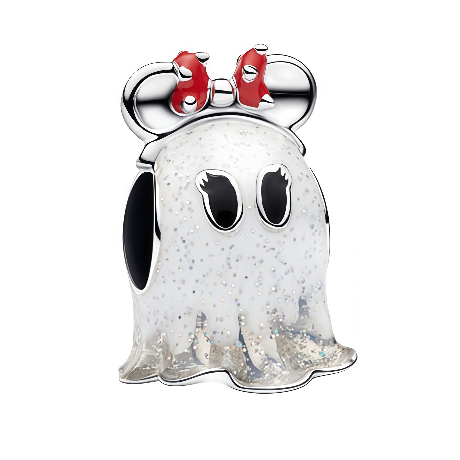 Charm original représentant Minnie déguisée en fantôme, avec un design amusant et légèrement mystérieux. Son style inspiré d’Halloween apporte une touche ludique et pleine de caractère à votre bracelet, tout en conservant l’élégance d’un bijou Disney.

Caractéristiques :

- Matière : Argent 925.
- Design : Minnie déguisée en fantôme avec détails colorés.
- Style : Disney, fun et spooky.
- Symbolique : Magie, imagination, mystère et esprit d’Halloween.
- Compatibilité : Charm compatible avec bracelets et col