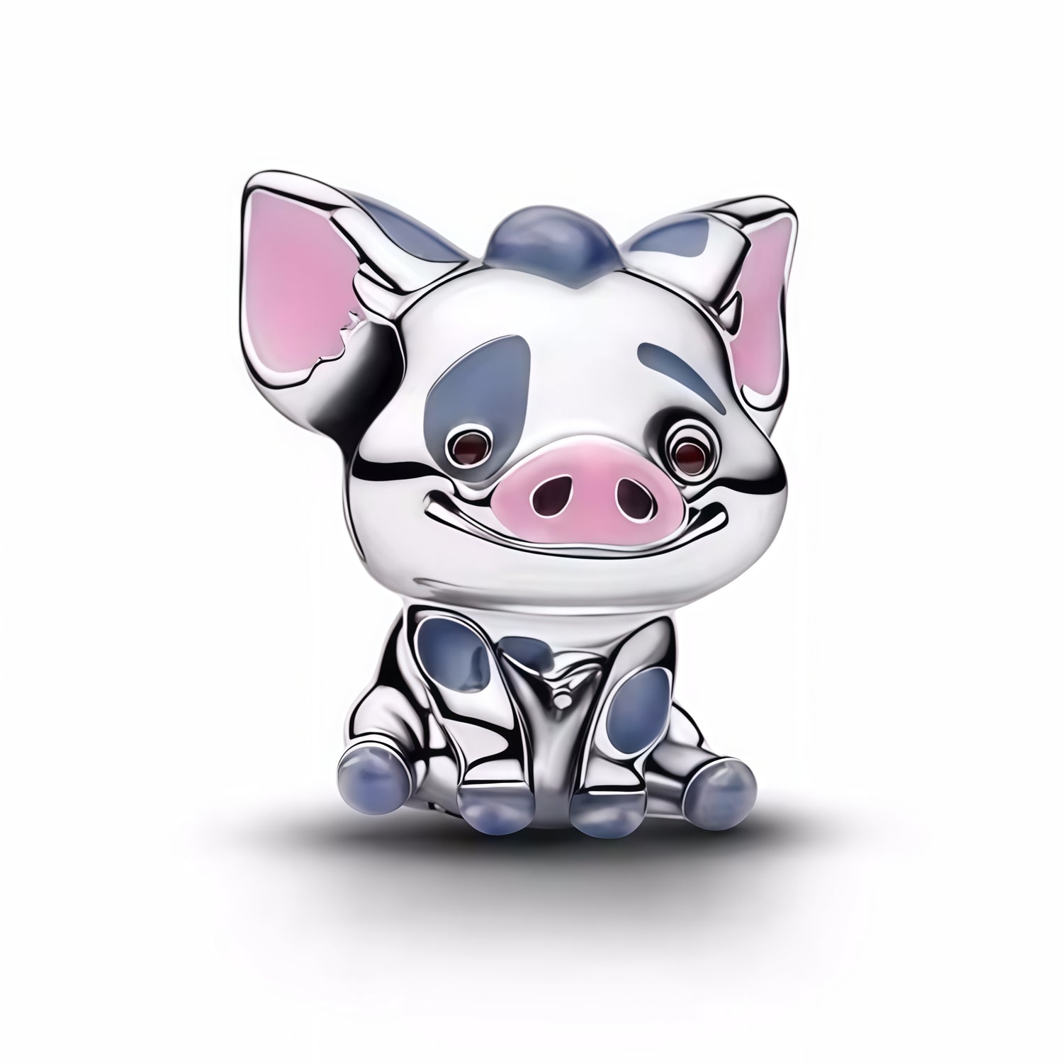 Ajoute une touche adorable à ta collection avec ce charm en argent sterling 925 représentant Pua, le fidèle compagnon de Vaiana, capturé dans une pose tendre et pleine de malice. Son design expressif et détaillé met en valeur la douceur du personnage et apporte une note chaleureuse et ludique à ton bracelet. Un bijou parfait pour les fans d'aventure et d'amitié fidèle.

Caractéristiques :

- Matière : Argent 925.
- Design : Pua détaillé avec finitions brillantes et touches colorées.
- Dimensions : Taille st