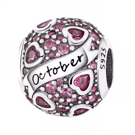 Célébrez votre mois de naissance avec douceur grâce à ce charm rond, orné de strass roses éclatants, symbole du mois d’octobre. Fabriqué en argent 925, ce bijou délicat et raffiné est idéal pour personnaliser votre bracelet ou offrir un cadeau chargé de sens à une personne née en octobre.
