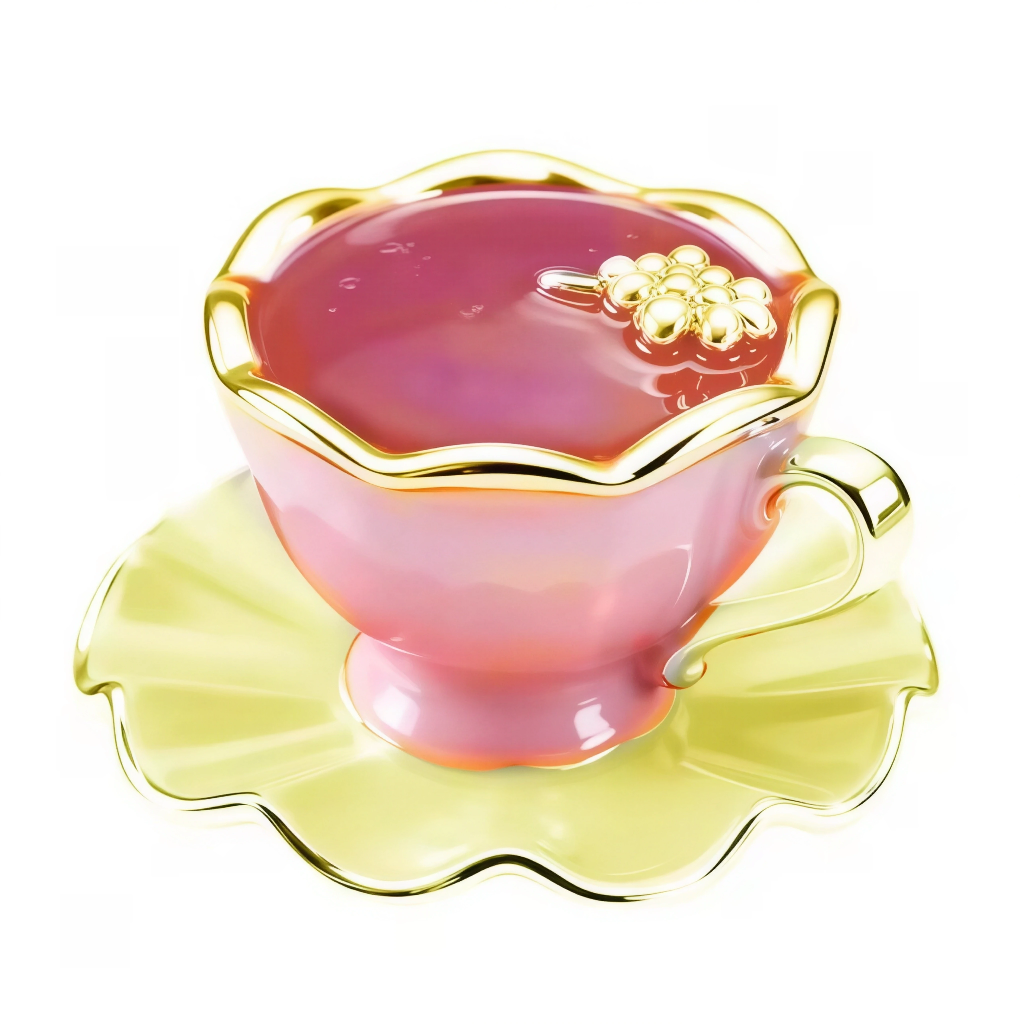 Ce charm pendentif en argent 925 avec finition or rose illustre une tasse à thé rose festonnée remplie de liquide violet bulleux, surmontée de fleurs perlées blanches, posée sur une soucoupe jaune ondulée pour un charme gourmand et vintage. Les contours dorés brillants capturent un éclat luxueux et joyeux.

Caractéristiques :

Matière : Argent 925 (S925)
Design : Tasse rose émaillée violette pétillante avec perles fleurs, soucoupe jaune festonnée, suspendue à une bélière raffinée.
Style : Féminin et rétro, 