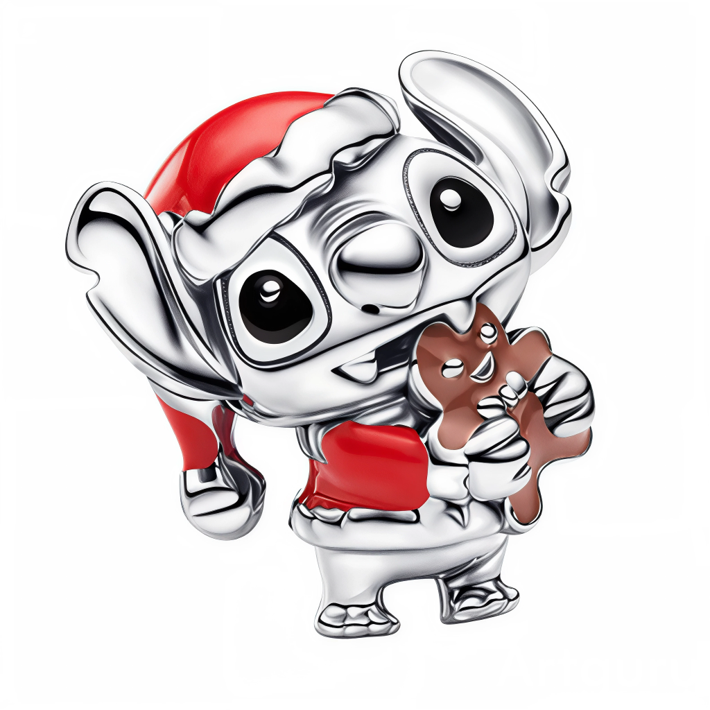 Ce charm joyeux en argent 925 met en scène un petit éléphant espiègle vêtu d’un bonnet rouge et d’une écharpe assortie, serrant un gingerbread man souriant dans ses pattes, diffusant une magie hivernale pleine de tendresse et de malice.

Caractéristiques :

Composition : Argent sterling 925 poli, émaux colorés vifs (rouge satiné, brun gingerbread) et détails sculptés précis pour une expression vivante.
Esthétique : Pose dynamique affectueuse, grandes oreilles déployées, yeux expressifs brillants, bonnet pom