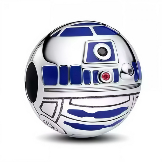 Parce que même les héros mécaniques ont commencé petits ! Ce charm pendentif en argent 925 représente une version chibi ultra-adorable de R2-D2. Avec ses détails miniatures et son allure toute ronde.