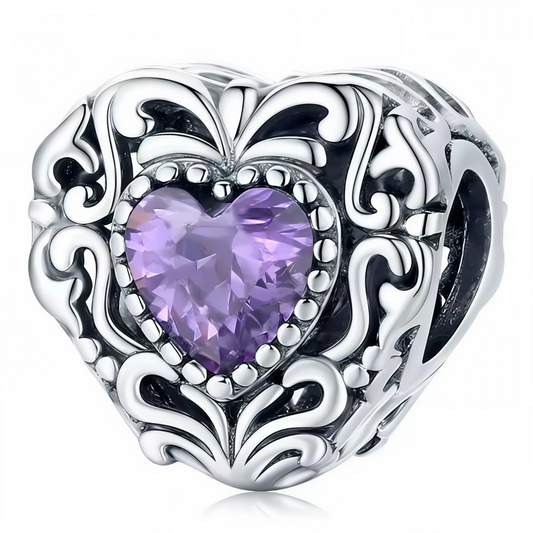 Un charm raffiné en Argent 925, orné d’un cœur violet lumineux encadré d’un contour argenté lisse et élégant. Une pièce intemporelle qui apporte couleur et éclat à votre bracelet.

Caractéristiques
– Matière : Argent 925
– Design : Cœur violet avec contour argenté
– Style : Élégant et intemporel