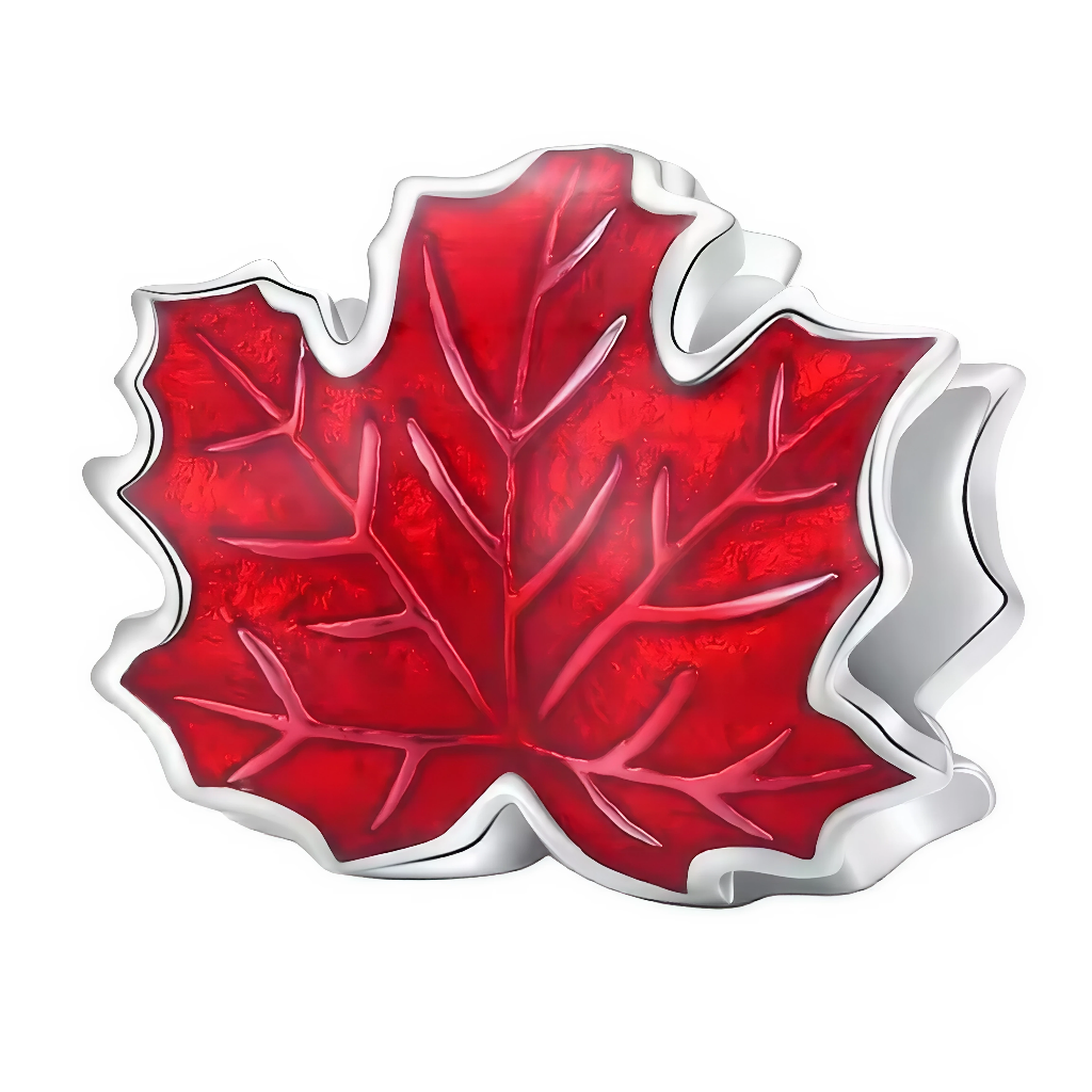 Célébrez la beauté et l’esprit du Canada avec ce charm représentant la célèbre feuille d'érable, emblème national. Fabriqué en argent 925, ce bijou rend hommage à la nature majestueuse et à la culture unique du pays. Idéal pour les amoureux du Canada, les passionnés de nature ou les collectionneurs de symboles emblématiques, ce charm apporte une touche élégante et significative à votre bracelet ou collier.