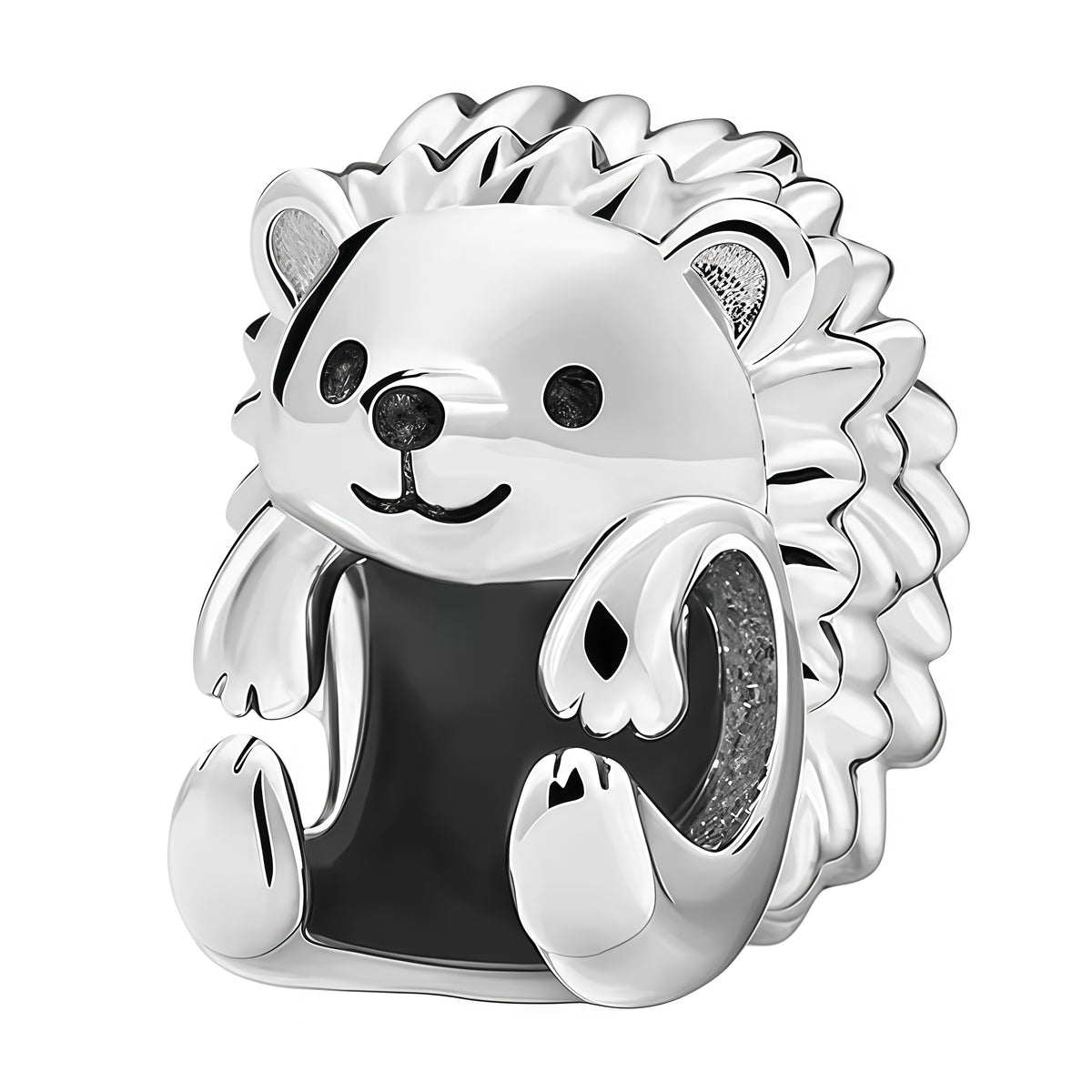 Charm représentant un adorable hérisson aux piquants finement détaillés. Son design mignon et original apporte une touche de douceur à votre bracelet ou collier.

Caractéristiques :

Matière : Argent 925 avec détails noirs et brillants.
Design : Hérisson assis aux piquants détaillés.
Style : Mignon, élégant et original.
Symbolique : Protection, douceur, curiosité et persévérance.
Compatibilité : Charm pendentif compatible avec bracelets et colliers.