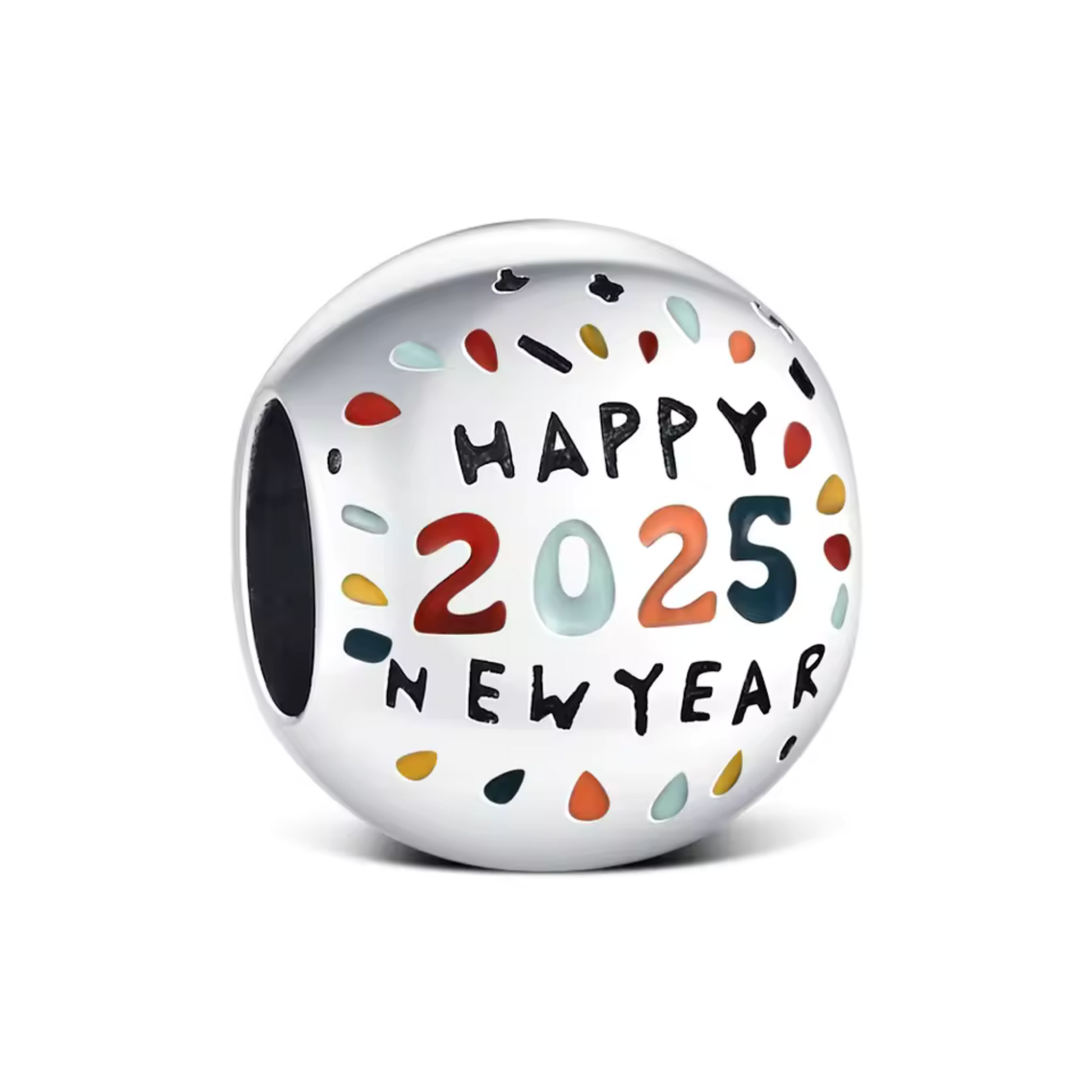 Célébrez le début de l'année 2025 avec ce charm festif Happy New Year. Représentant l'espoir, les rêves et les nouveaux départs, ce bijou scintillant est parfait pour immortaliser cette occasion spéciale. Ajoutez-le à votre collection pour marquer le passage vers une année pleine de promesses et de célébrations.
