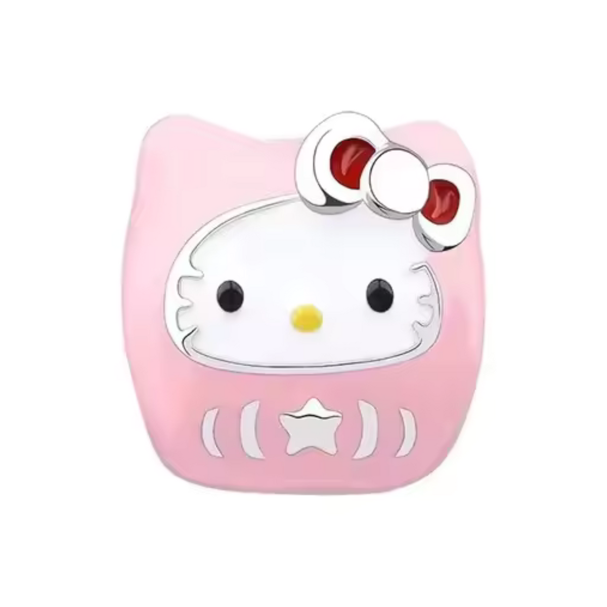 Apportez une touche adorable et emblématique à votre collection avec ce charm représentant Hello Kitty. Symbole de douceur et d'élégance, ce charm en argent 925 capture le célèbre visage de Hello Kitty avec son nœud distinctif. Parfait pour les fans de ce personnage intemporel, ce bijou ajoutera une touche mignonne et raffinée à votre bracelet ou collier.