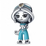 Ajoutez une touche de magie orientale à votre collection avec ce charm représentant la princesse Jasmine d’Aladdin. En argent 925, ce bijou incarne l’esprit d’aventure et de liberté, à l’image de Jasmine, qui rêve de découvrir le monde au-delà du palais. Idéal pour les fans du film, il célèbre la beauté, la force et l’indépendance de ce personnage.