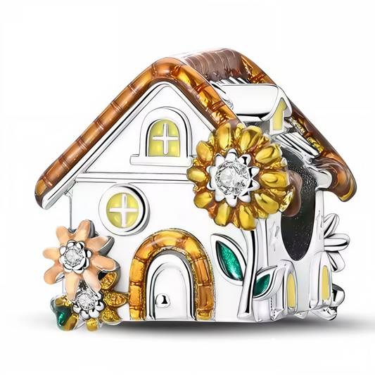 Charm en argent 925 représentant une petite maison décorée d’un tournesol, pour une touche chaleureuse et estivale.

Caractéristiques

– Métal : argent 925
– Détails : maison avec tournesol
– Compatible avec tous types de bracelets en argent 925