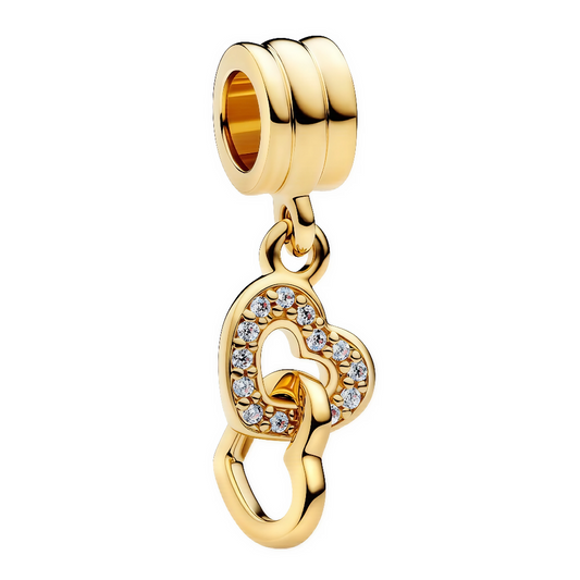 Mini breloque en Argent 925 finition dorée, représentant deux cœurs entrelacés ornés de strass scintillants. Son petit anneau la rend parfaite pour agrémenter un collier ou un bracelet fin.

Caractéristiques
– Argent 925
– Finition dorée
– Strass scintillants
– Deux cœurs entrelacés
– Petit anneau
– Idéal pour collier ou bracelet fin