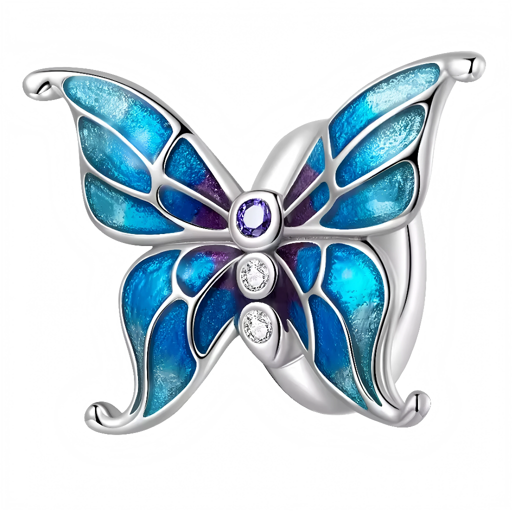 Apportez une touche de beauté spectaculaire et de transformation à votre collection avec ce charm en argent 925 représentant un papillon. Symbole de renouveau, de liberté et de légèreté, ce bijou imposant et détaillé apportera une note unique et élégante à votre bracelet, évoquant la magie de la métamorphose.
