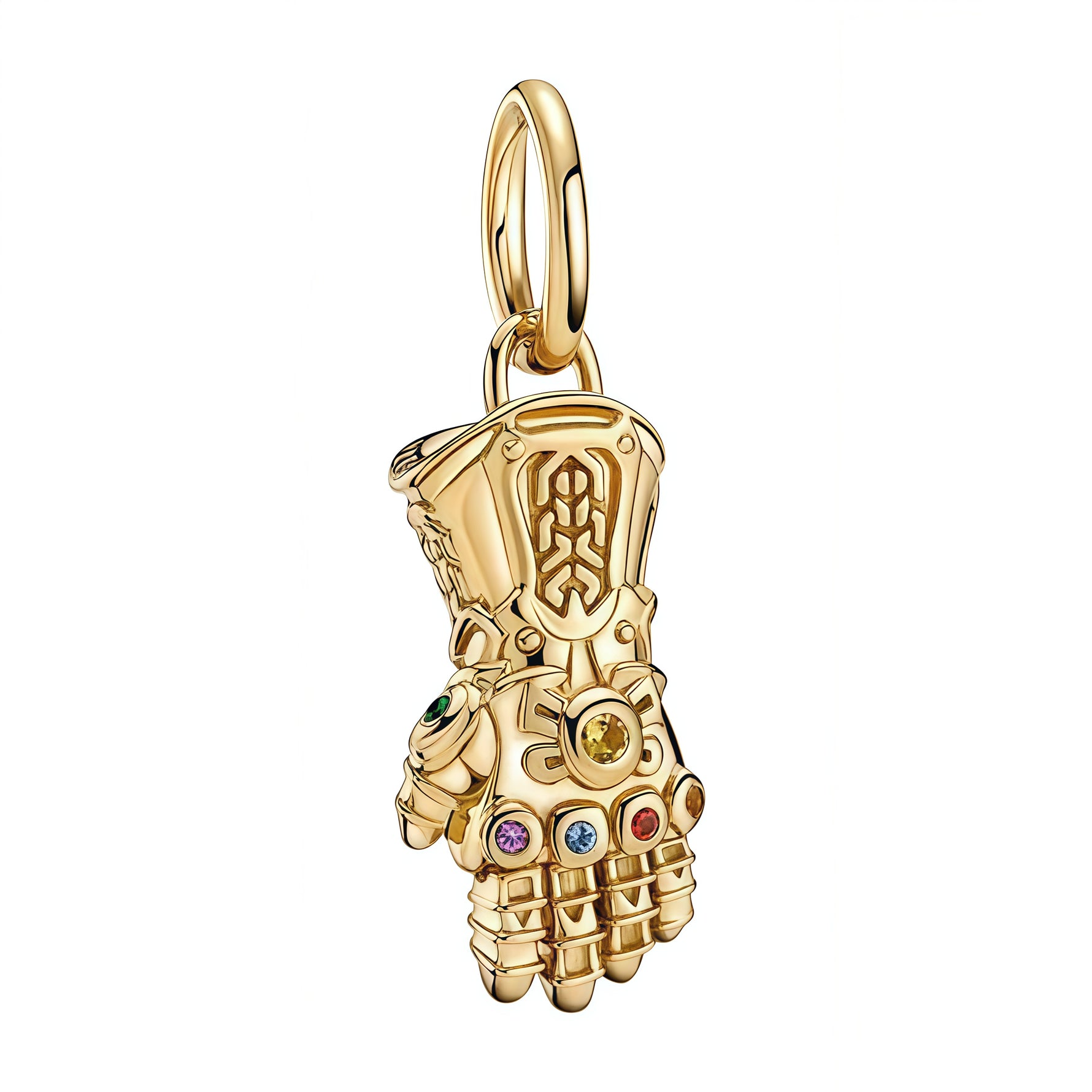Apporte une touche puissante et spectaculaire à ton bracelet avec ce charm pendentif gant de l’Infini. Inspiré de l’univers Marvel, ce bijou met en valeur le célèbre gant de Thanos avec des finitions détaillées et des pierres colorées qui rappellent les Gemmes de l’Infini. Un charm audacieux et emblématique, parfait pour les fans des Avengers et des pièces originales.

Caractéristiques :

- Matière : Argent 925 avec détails dorés.
- Design : Gant de l’Infini en version pendentif avec pierres colorées.
- Dim