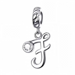 Personnalisez votre bracelet avec ce charm pendentif en argent 925 représentant la lettre "F". Son design raffiné est orné d’un strass blanc scintillant qui capture délicatement la lumière, offrant un bijou élégant, simple et plein de charme. Idéal à porter au quotidien ou à offrir en cadeau pour un style sophistiqué et significatif.