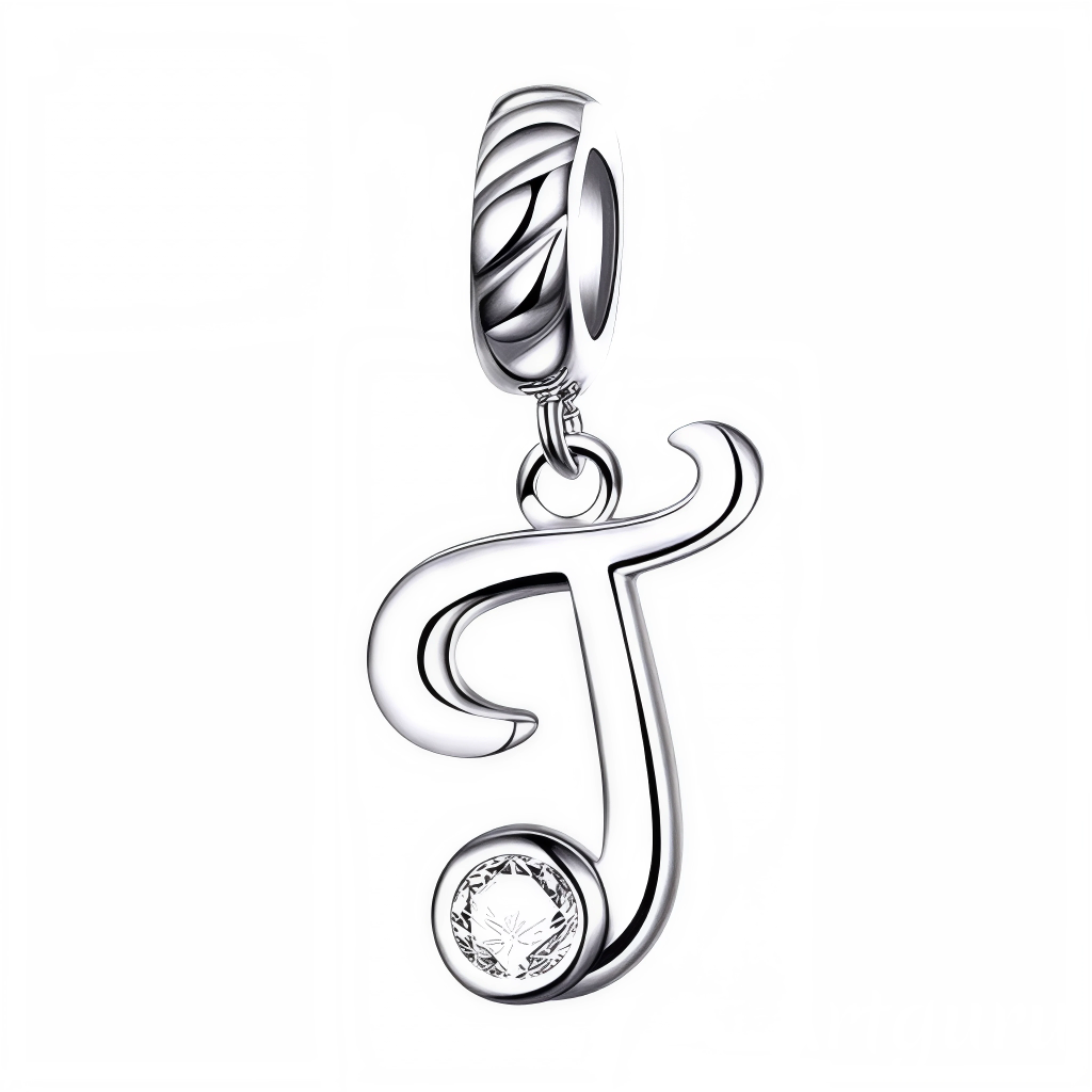 Personnalisez votre bracelet avec élégance grâce à ce charm pendentif en argent 925 représentant la lettre "T". Son design délicat est orné d’un strass blanc scintillant qui capte subtilement la lumière, offrant un bijou simple, raffiné et plein de charme. Idéal à porter au quotidien ou à offrir en cadeau pour un style sophistiqué et significatif.