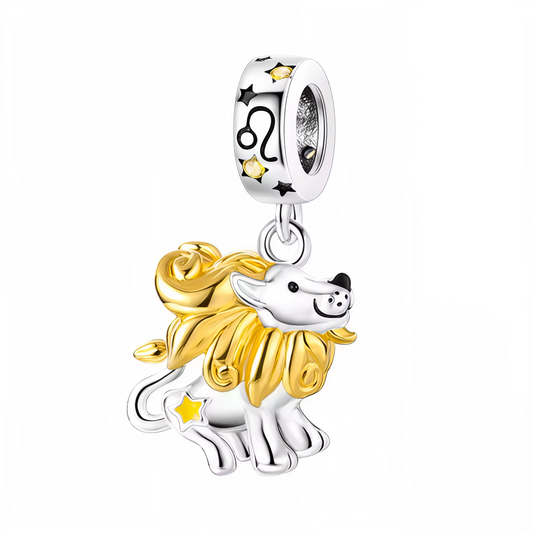 Affichez votre fierté et votre charisme avec ce charm pendentif en argent 925, représentant un lion majestueux prêt à rugir. Sa finition dorée et argentée, rehaussée d’une étoile lumineuse glow in the dark, incarne la puissance, la confiance et la chaleur du signe de feu qu’il symbolise. Ce bijou capte l’essence royale du Lion et apporte une touche éclatante à votre bracelet ou collier.