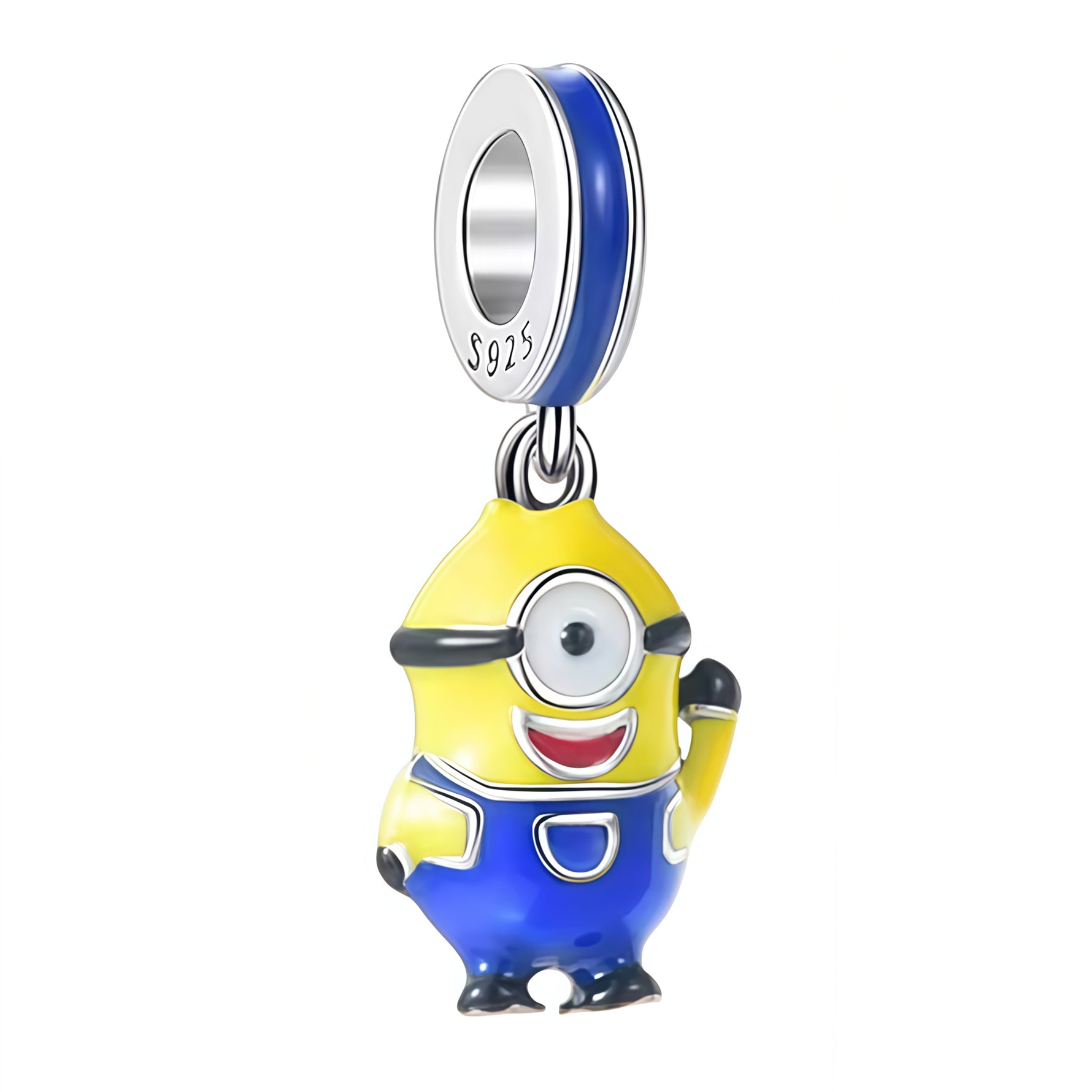 Apporte une touche fun et attachante à ton bracelet avec ce charm pendentif Minion Stuart. Inspiré de l’univers des Minions, ce bijou met en valeur Stuart avec son style emblématique, ses couleurs vives et des détails pleins de malice. Un charm original et plein de bonne humeur, parfait pour les fans de Minions et des pièces ludiques.

Caractéristiques :

- Matière : Argent 925 avec détails en émail coloré.
- Design : Minion Stuart en version pendentif avec finitions soignées.
- Dimensions : Taille délicate
