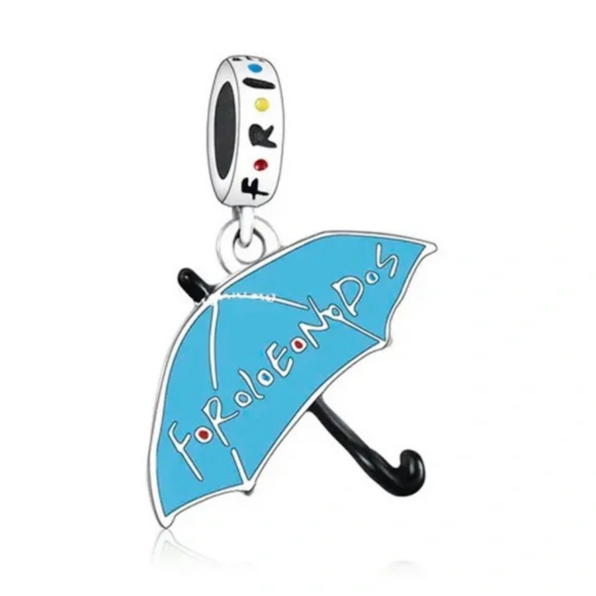 Ajoutez une touche de charme et de nostalgie à votre collection avec ce charm en forme de parapluie, inspiré par la série emblématique Friends. Fabriqué en argent sterling S925, ce charm allie qualité et élégance, capturant parfaitement l'emblématique parapluie de la série.