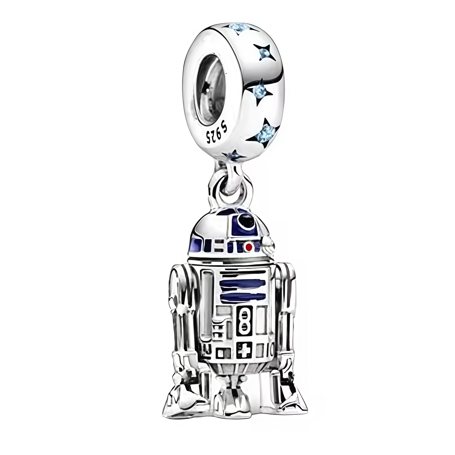 Apporte une touche galactique et attachante à ton bracelet avec ce charm pendentif R2-D2. Inspiré de l’univers Star Wars, ce bijou met en valeur le célèbre droïde avec un design détaillé, des couleurs emblématiques et une finition soignée. Un pendentif original et plein de personnalité, parfait pour les fans de Star Wars et les pièces collector.

Caractéristiques :

- Matière : Argent 925.
- Design : R2-D2 en version charm pendentif, avec finitions précises.
- Dimensions : Taille délicate et confortable à p