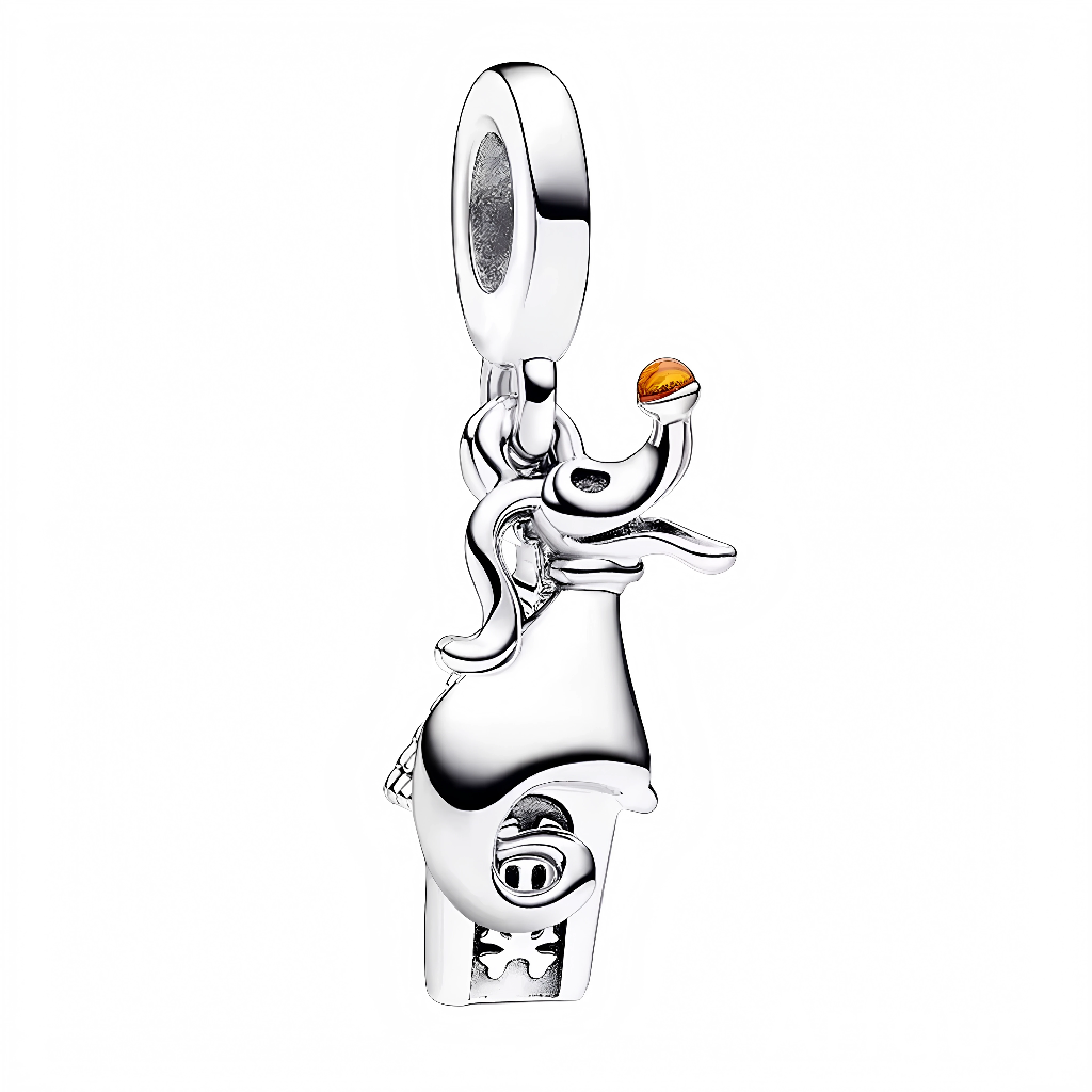 Ce charm pendentif en argent 925 (S925) avec placage argent et détails émaillés oranges montre chien fantôme acrobate tenant balle orange sur trompe. Il symbolise malice surnaturelle et équilibre spectral.

Caractéristiques

Matière : Argent 925 (S925) avec placage argent et détails émaillés oranges.
Design : Trompe courbée, oreilles grandes, balle zircone orange, textures organiques inspirées d’un esprit canin espiègle.
Compatibilité : Compatible avec les bracelets à charms standards (type Pandora, etc.) e