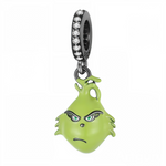 Ce charm pendentif en argent 925 (S925) représente le Grinch vert poilu emblématique, sourire élastique malicieux jusqu'aux oreilles, yeux jaunes espiègles, cœur minuscule qui grandira. Il symbolise rédemption grincheuse, anti-Noël transformé joie et générosité cachée.

Caractéristiques :

Matière : Argent 925 (S925) texturé poils avec émail vert émeraude, strass yeux jaunes brillants.
Design : Pose sournoise sac cadeaux, bonnet Santa tordu, détails fourrure ciselée réaliste.
Compatibilité : Compatible avec
