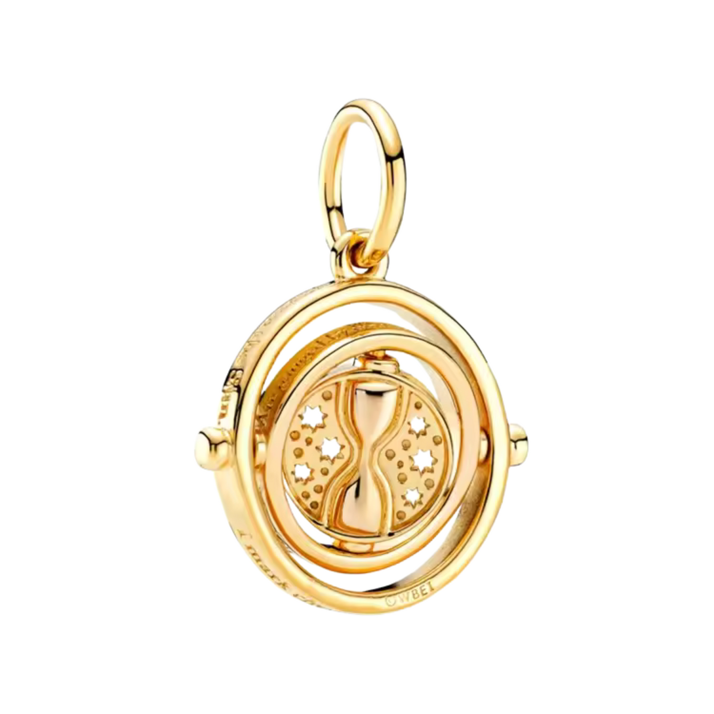 Voyagez dans le temps avec élégance grâce à ce pendentif inspiré du Retourneur de Temps. Fabriqué en argent sterling 925 et orné de détails brillants, ce pendentif capturera l’essence magique et mystérieuse de cet objet emblématique de l'univers de Harry Potter. Avec son design raffiné et ses incrustations scintillantes, ce pendentif est parfait pour les amateurs de la saga qui souhaitent ajouter une touche de mystère et de sophistication à leur collier ou bracelet.