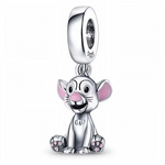 Célébrez l’héritage du Roi Lion avec ce charm Simba. Sculpté en argent sterling, il représente le courage et la force de ce personnage emblématique, un ajout parfait pour les amoureux de Disney.