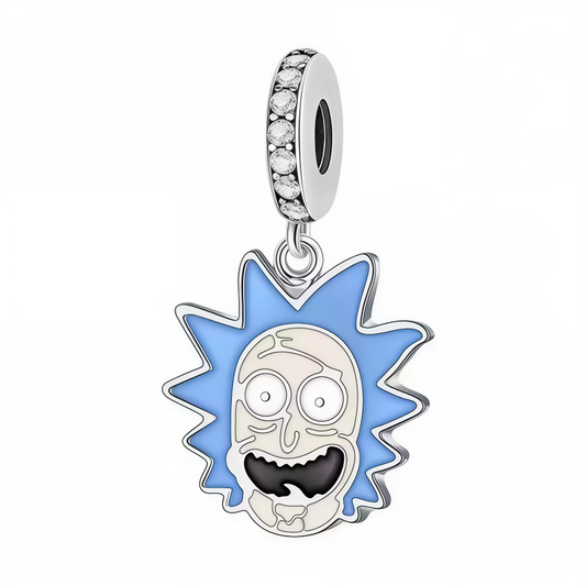 Plongez dans l’univers chaotique de Rick et Morty avec ce charm pendentif en argent 925, représentant le visage emblématique de Rick Sanchez, avec son regard à la fois brillant et dérangé. Ce bijou capture l’essence même de ce génie scientifique aux multiples facettes : à la fois brillant, détestable et infiniment complexe. Un incontournable pour les fans de la série qui veulent afficher leur côté geek tout en rendant hommage à l’un des personnages les plus iconiques du petit écran.