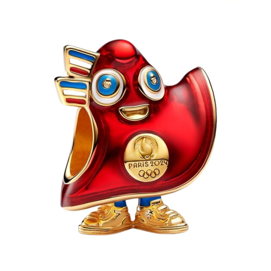 Affichez votre enthousiasme pour les Jeux Olympiques de Paris 2024 avec ce charm représentant la Phryge, la mascotte officielle. Ce bijou en argent 925 capture l’énergie et la créativité de cet événement mondial, incarnant les valeurs de sportivité, de solidarité et d'innovation.