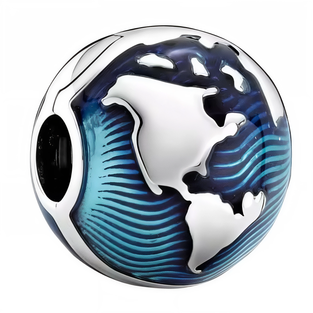 Ce charm clips sphérique rend hommage à la beauté de notre planète avec un motif de globe délicatement émaillé en bleu et argent. En argent sterling 925, chaque continent ressort en relief et capte la lumière, tandis que les nuances bleues illustrent les océans avec réalisme et éclat. Un bijou universel, parfait pour les amoureux de voyages, de nature ou pour porter un message d’unité à travers le monde.

Caractéristiques

Matière : Argent sterling 925, émail bleu
Design : Globe terrestre avec continents en