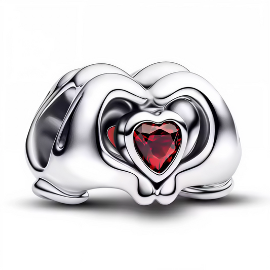 Exprimez vos sentiments avec ce charm en Argent 925, représentant une main tenant un cœur orné d’un strass rouge éclatant. Un bijou symbolique et raffiné, idéal pour ajouter une note d’amour et d’élégance à votre bracelet.

Caractéristiques
– Matière : Argent 925 (S925).
– Design : Main délicate tenant un cœur avec strass central rouge.
– Coloris : Argenté brillant avec cœur rouge éclatant.
– Style : Romantique, élégant et symbolique.