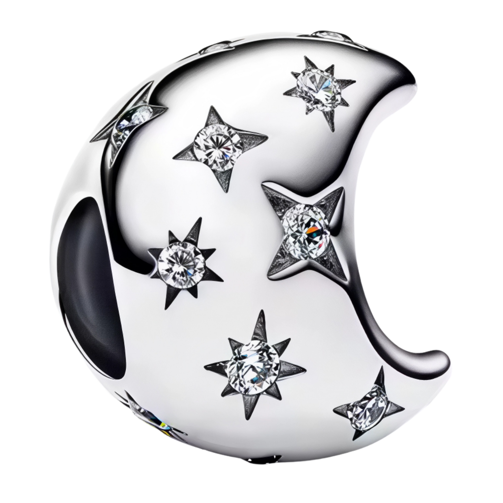 Ajoutez une touche de mystère et d’élégance à votre collection avec ce charm pendentif en Argent 925, représentant une lune délicatement argentée ornée d’un strass scintillant. Un bijou raffiné parfait pour illuminer vos bracelets avec grâce.

Caractéristiques

– Matière : Argent 925 (S925).
– Design : Lune argentée avec strass brillant.
– Coloris : Argenté éclatant.
– Style : Mystérieux, élégant et délicat.
