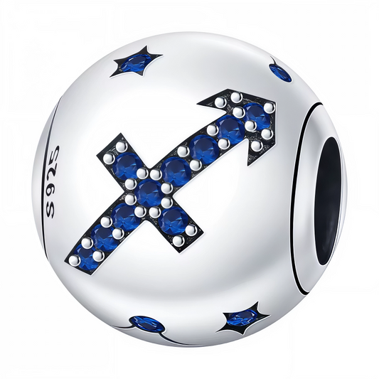 Apportez une touche unique à votre collection avec ce charm rond en Argent 925, représentant le signe astrologique Sagittaire orné de strass bleus scintillants. Un bijou élégant qui symbolise l’aventure et l’optimisme avec une pointe de couleur éclatante.

Caractéristiques
– Matière : Argent 925 (S925).
– Design : Charm rond avec signe du Sagittaire et strass bleus.
– Coloris : Argenté brillant avec éclat bleu.
– Style : Astrologique, élégant et coloré.
