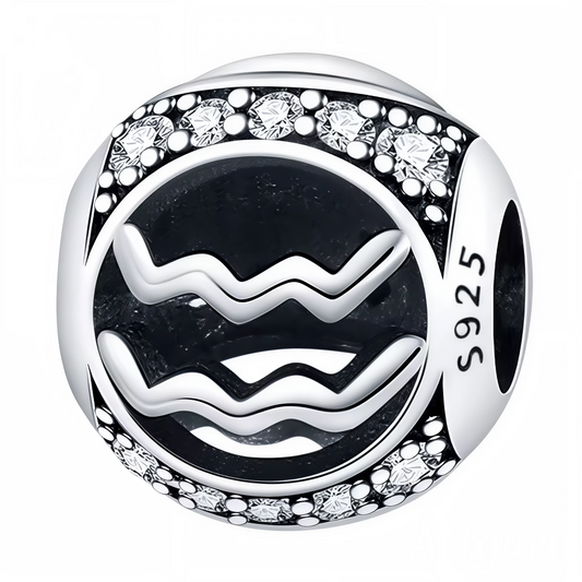 Ajoutez une touche élégante et personnalisée à votre bijou avec ce charm rond en Argent 925, représentant le signe astrologique Verseau. Les strass étincelants mettent en valeur ce symbole libre et visionnaire.

Caractéristiques
– Matière : Argent 925 (S925).
– Design : Charm rond avec signe du Verseau et strass.
– Coloris : Argenté brillant avec éclat cristallin.
– Style : Astrologique, raffiné et intemporel.