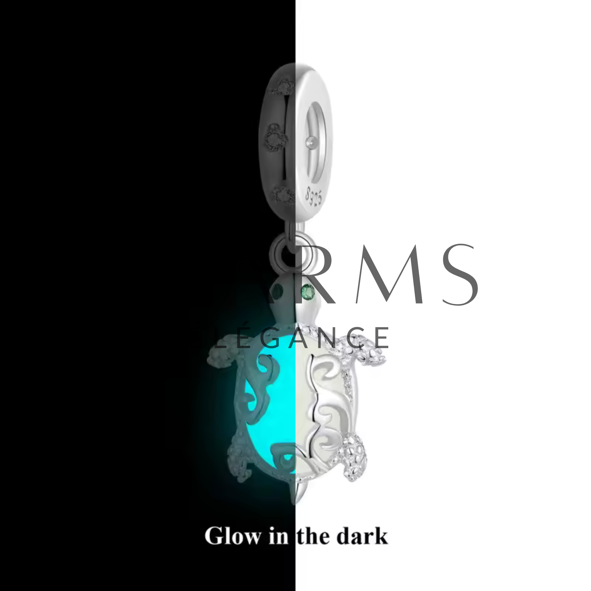 Glow-in-the-Dark Turtle Charm