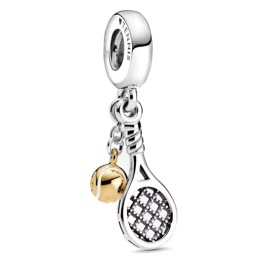 Charm-Anhänger Tennisschläger und Ball