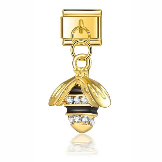 Italian Charm - Bee Pendant (Silver or Gold)