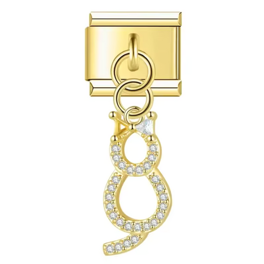 Italian Charm Pendant Silver or Gold – Cat