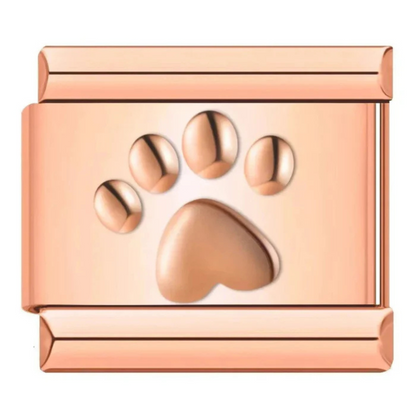 Italienischer Charme – Hundepfotenabdruck (Silber, Gold oder Roségold)
