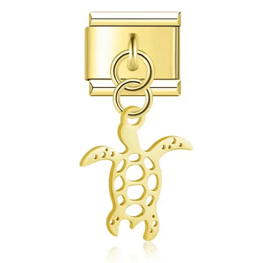 Italian Charm - Turtle Pendant (Gold or Silver)