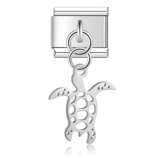 Italian Charm - Turtle Pendant (Gold or Silver)