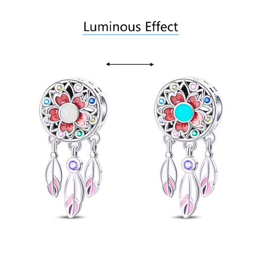 Dream Catcher Charm – “Glow in the Dark”