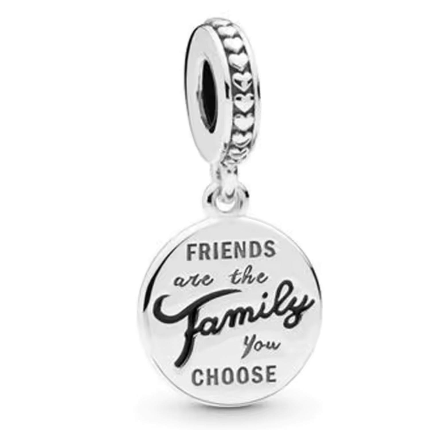 Charm Medallion – “Friends are the Family You Choose”