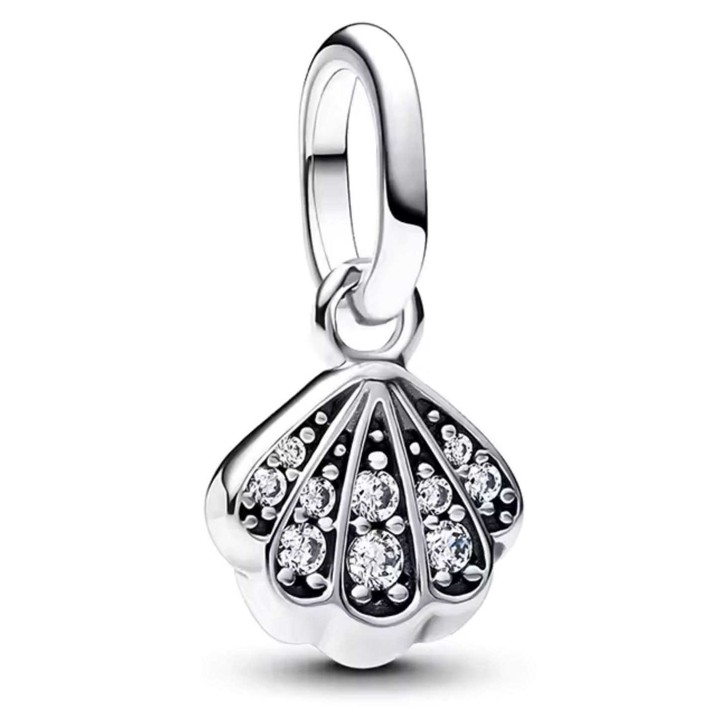 Silver Shell Pendant Charm – Marine Elegance and Natural Simplicity